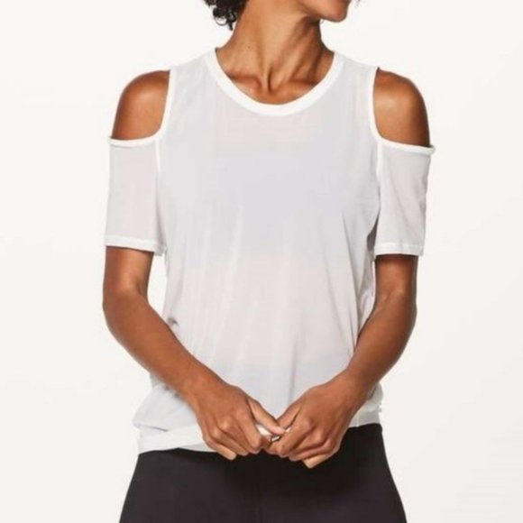 Lululemon Ready Set Go Top 6 Sheer White - Picture 1 of 5